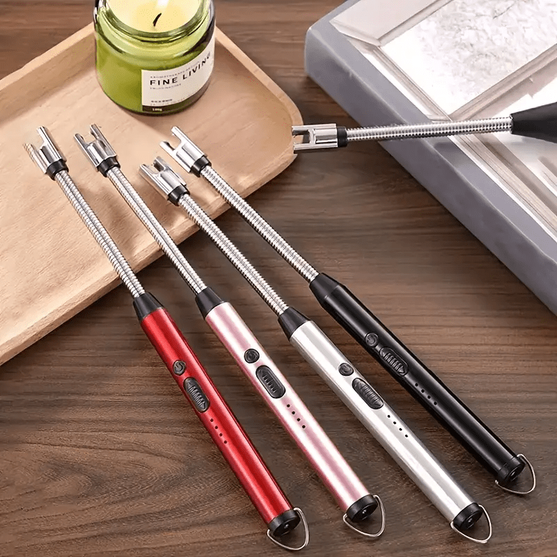 360° Outdoor Kitchen Lighter – USB Rechargeable with Flexible Elbow 🔥