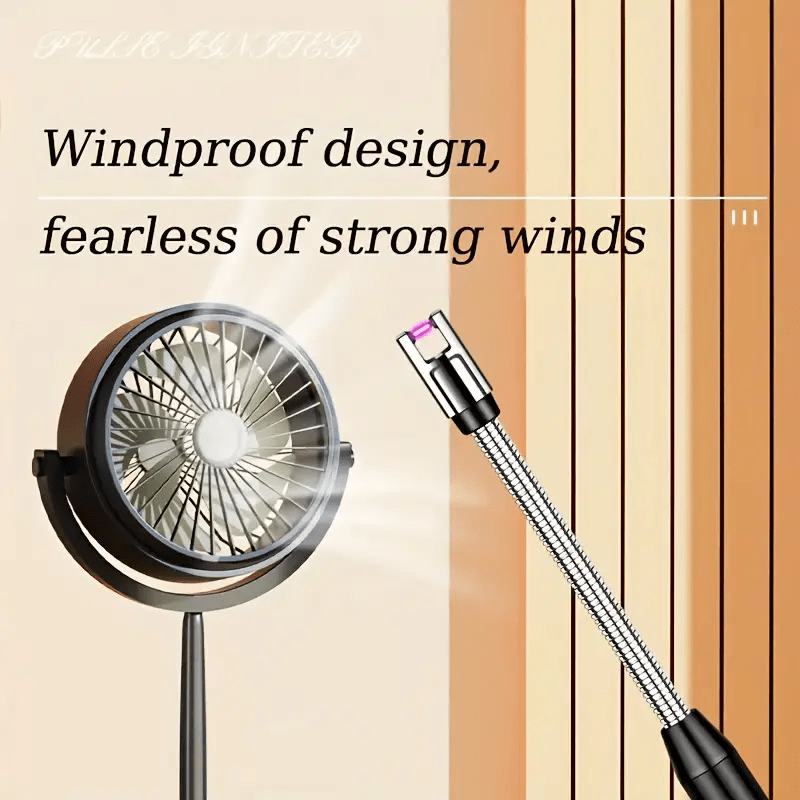 360° Outdoor Kitchen Lighter – USB Rechargeable with Flexible Elbow 🔥