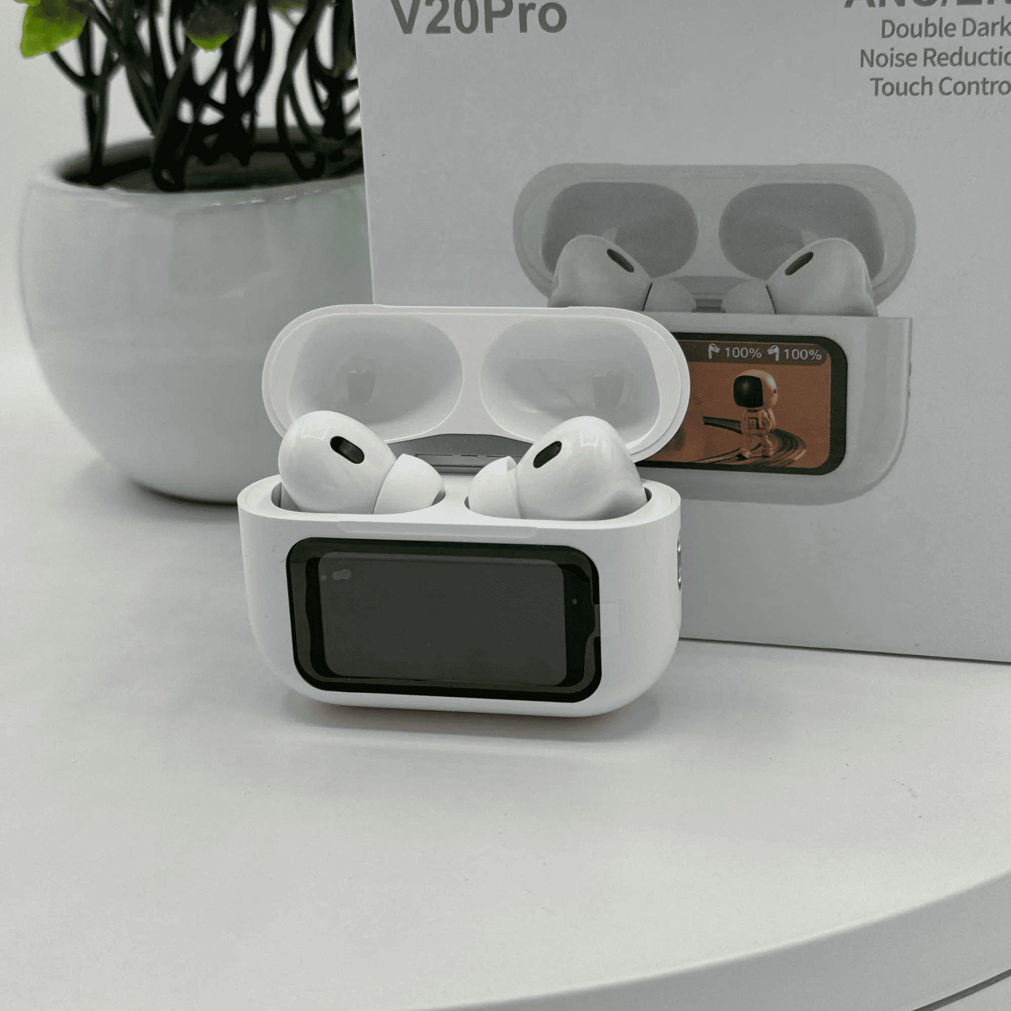 Wireless AirPods with Smart Screen Display Case