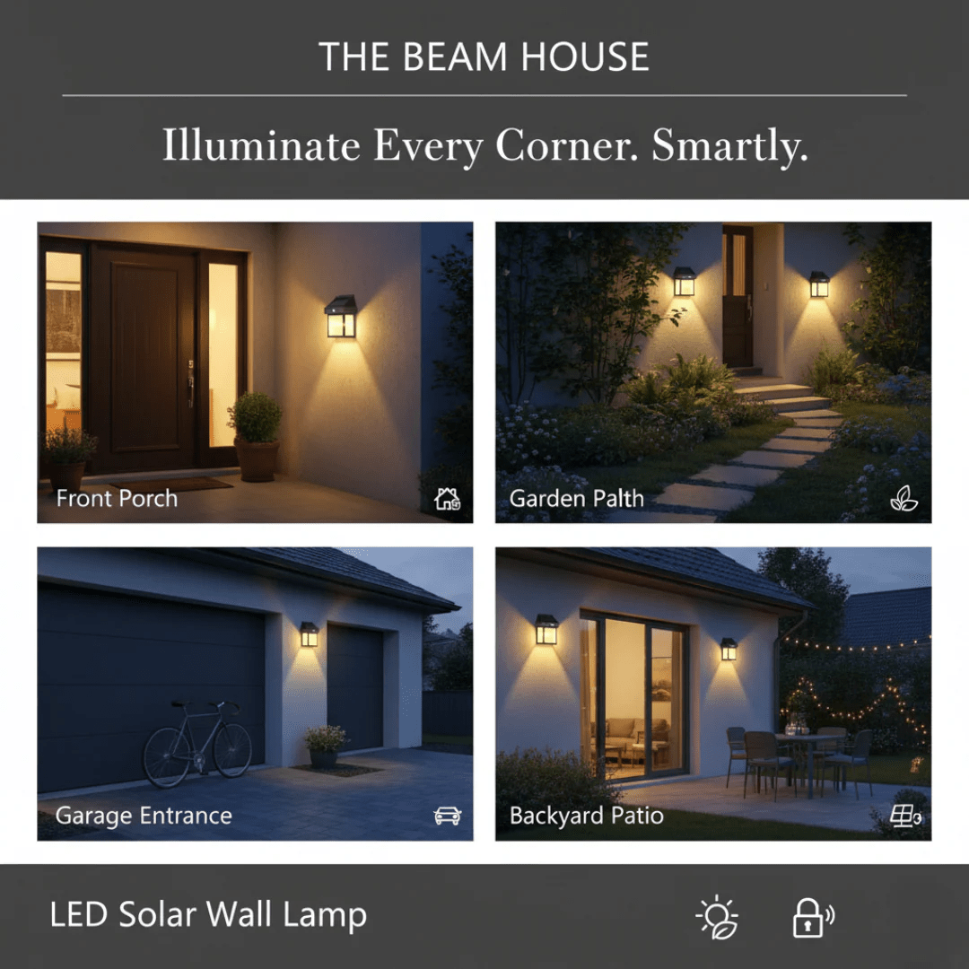 Solar Glow™ Motion Sensor Wall Light