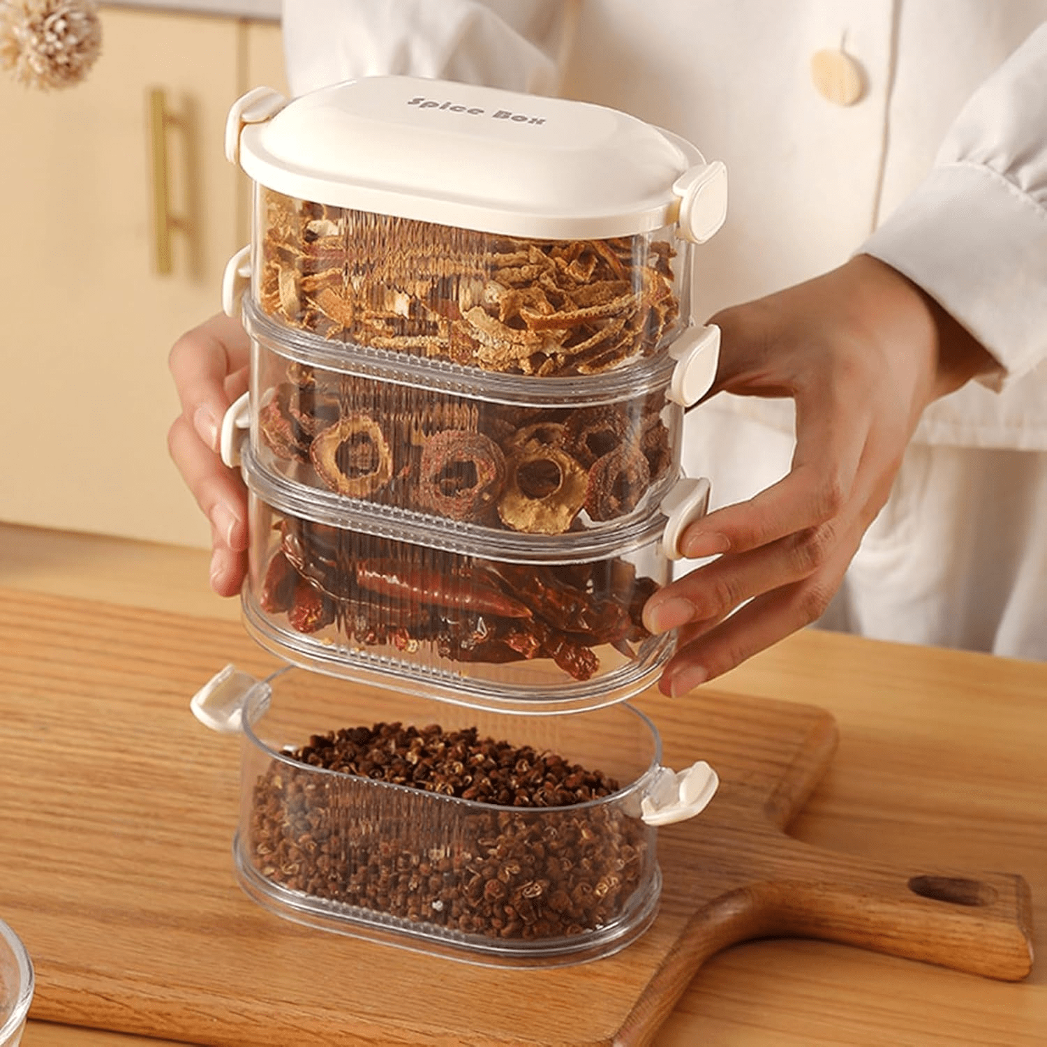 Multi-Layer Seasoning Organizer – Smart Spice Storage for Cooking 🧂