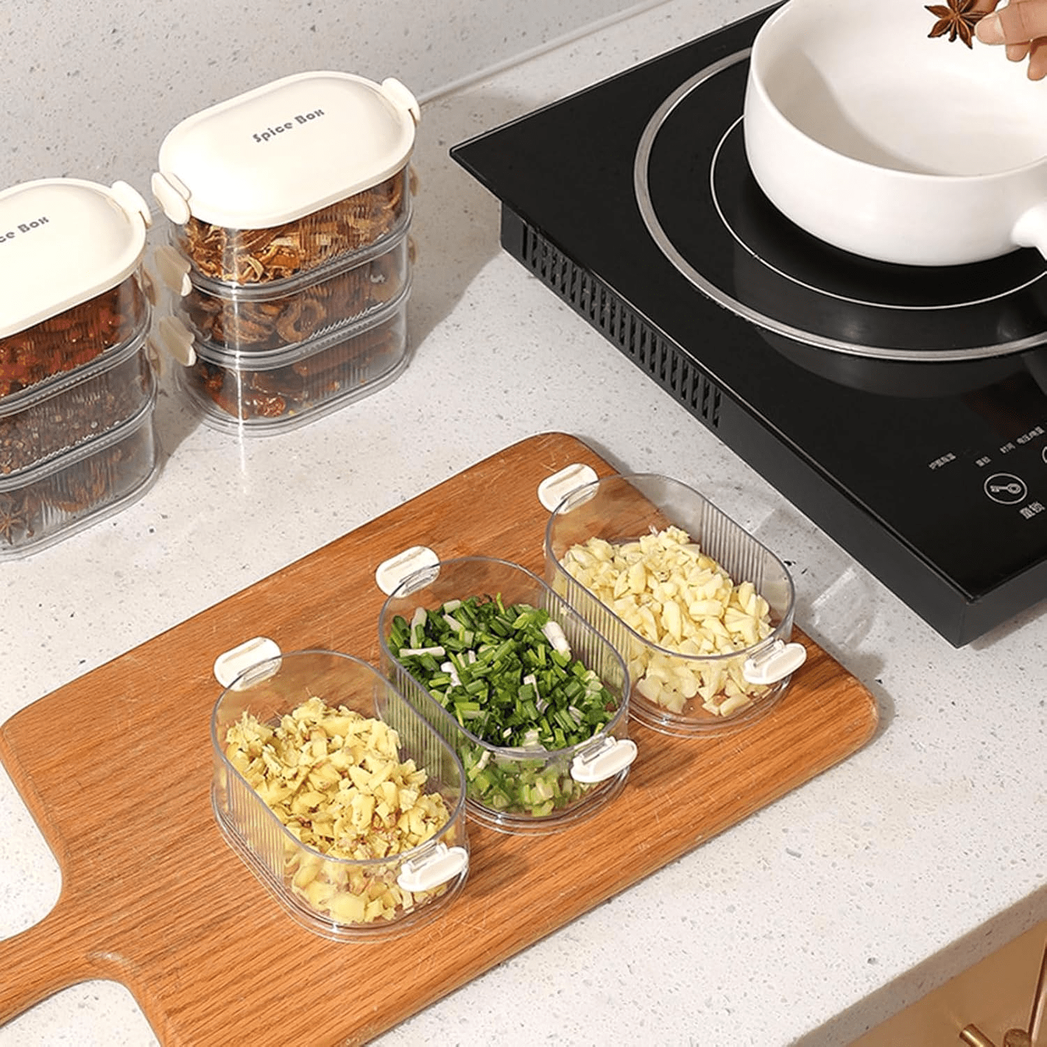 Multi-Layer Seasoning Organizer – Smart Spice Storage for Cooking 🧂