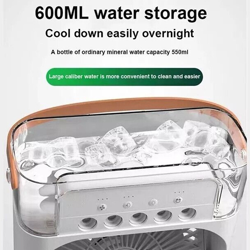 Mini Air Cooler Fan | Cooling Mist & Water Tank – Beat the Heat Instantly!
