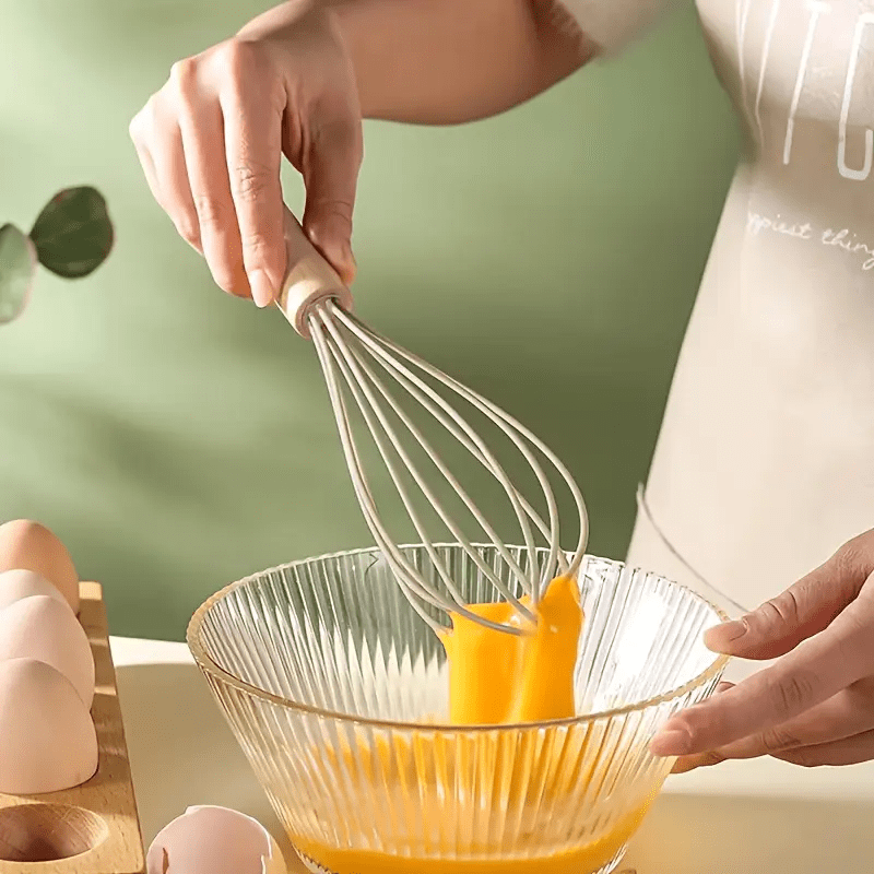 12-Piece Silicone Kitchen Utensil Set with Wooden Handles – Heat Resistant, Non-Toxic, Random Color