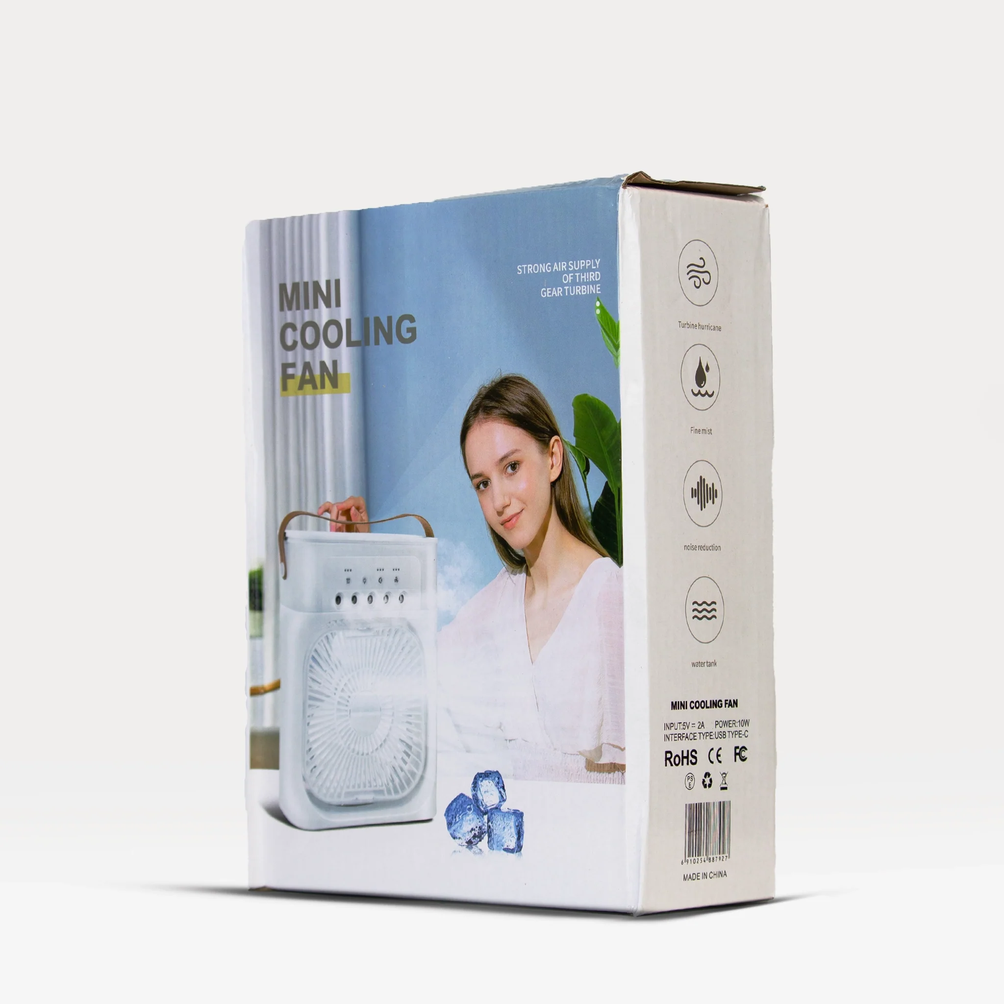 Mini Air Cooler Fan | Cooling Mist & Water Tank – Beat the Heat Instantly!