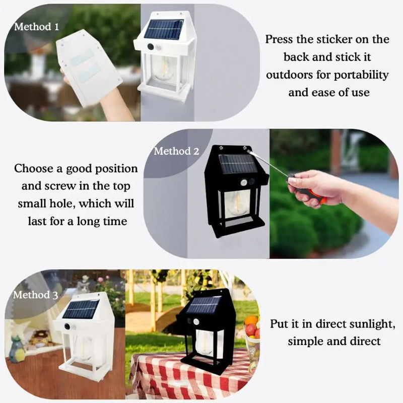 Solar Glow™ Motion Sensor Wall Light