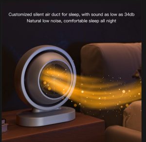 🔥 Mini Electric Heater – Portable 380W Smart Air Fan for Home &amp; Office