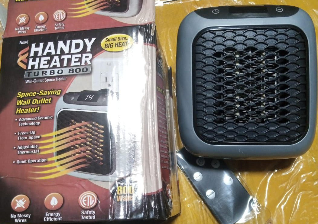 🔥 800W Wall Plug Space Heater – Compact, Powerful &amp; Safe